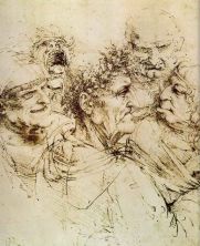 Haga click para ver la imagen ampliada sketches - study of grotesque heads c_1490.jpg